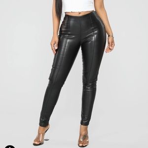 Fashion nova leather pants